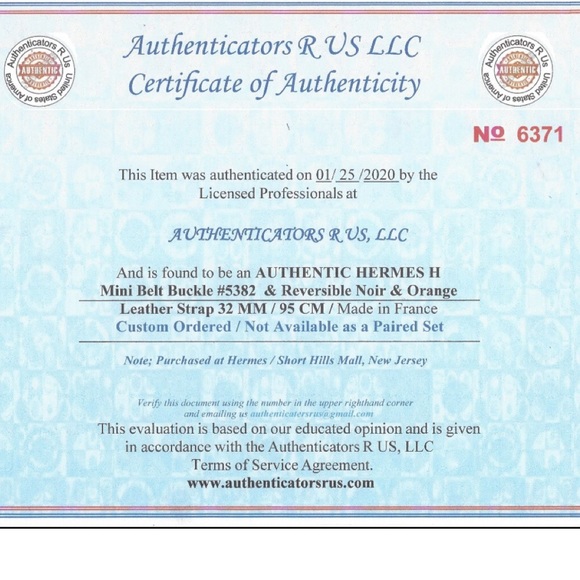 Hermès Orange Iconic Signature  Color belt - Picture 9 of 9